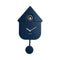 A modern dark blue coloured cuckoo clock