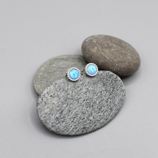 Round Blue Opal STD