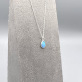 Teardrop Blue Opal PEND