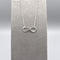 In-Line Infinity Silver Necklace