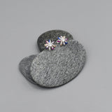 Flower Multicolour CZ Earrings