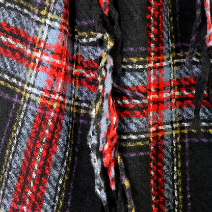 Darcie Check Scarf | Black