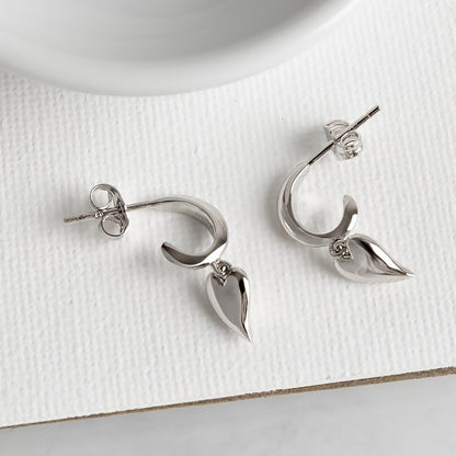 Desire Kiss Mini Heart Hoop | Drops