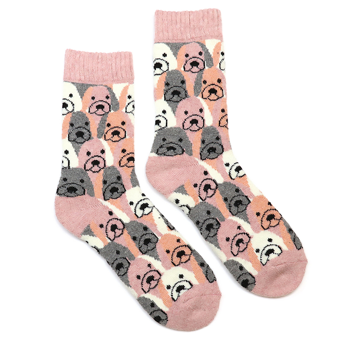 Set of 2 Dog Socks | Pink