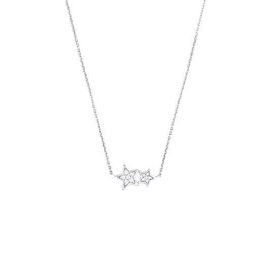 Double CZ Star | Necklace