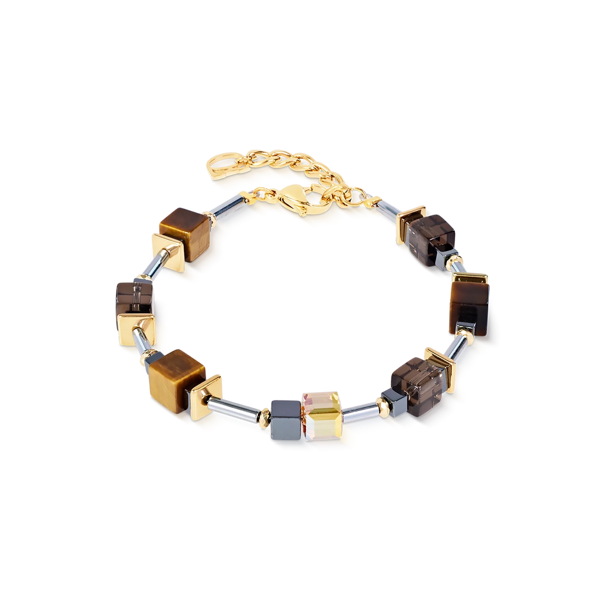Earth Gold Cube Duet | Bracelet