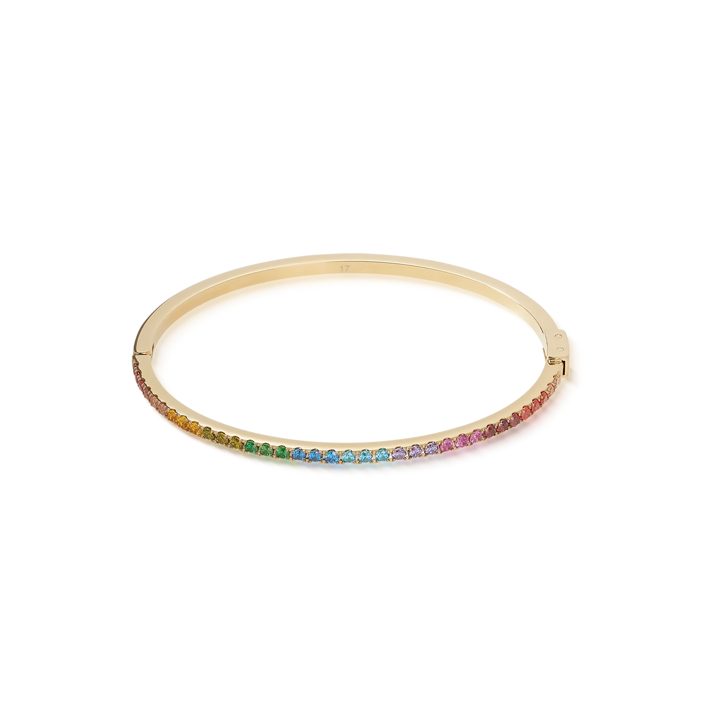 Eternal Love Rainbow Medium Gold | Bangle
