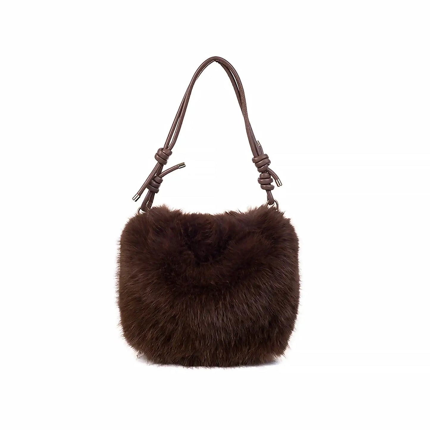 Faux Fur Shoulder Bag | Cocoa