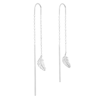 Falling Feather Threader | Earrings