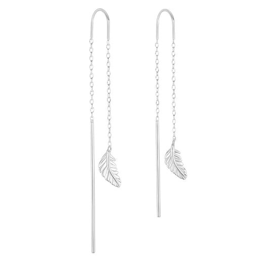 Falling Feather Threader | Earrings