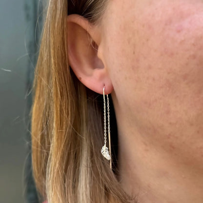 Falling Feather Threader | Earrings
