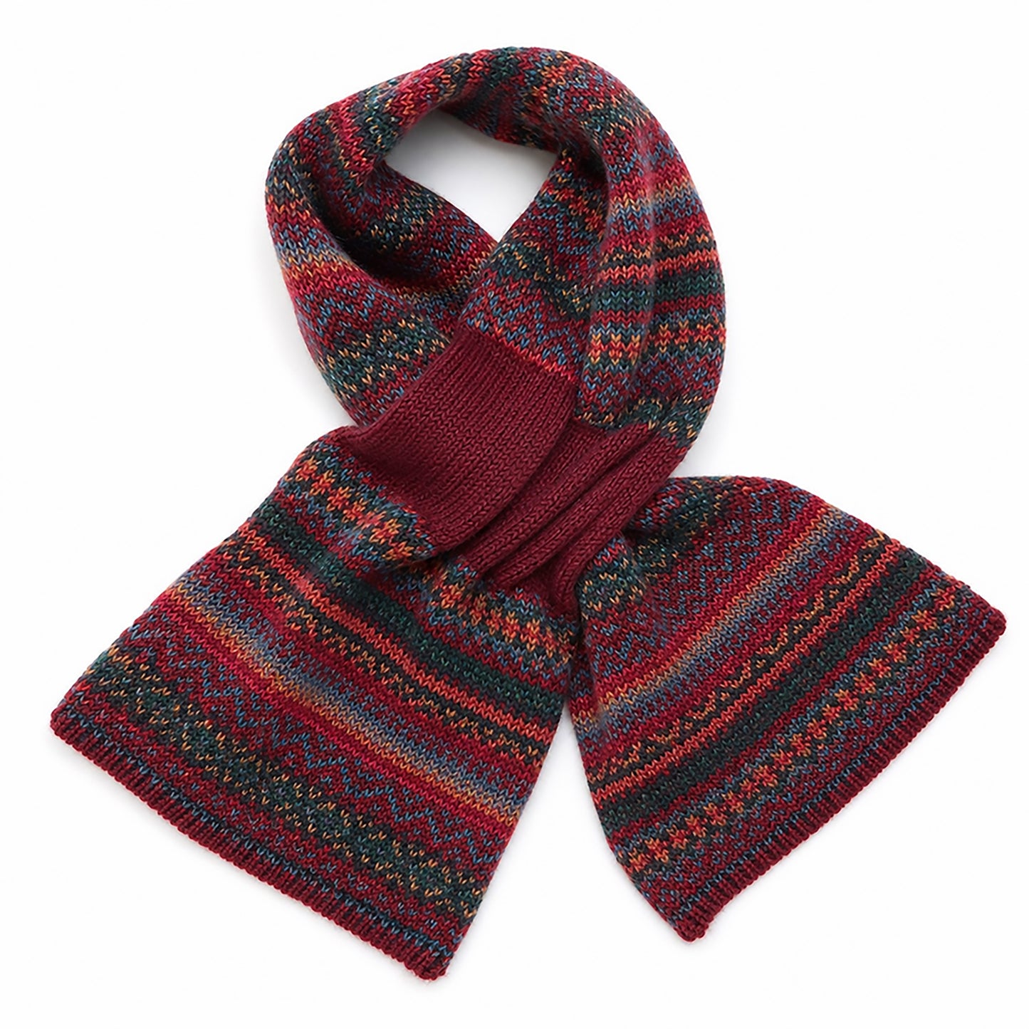Finola Pull-Through Scarf | Burgundy