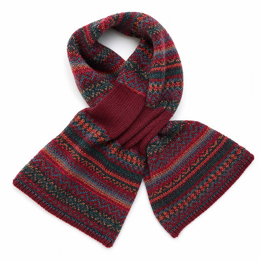 Finola Pull-Through Scarf | Burgundy