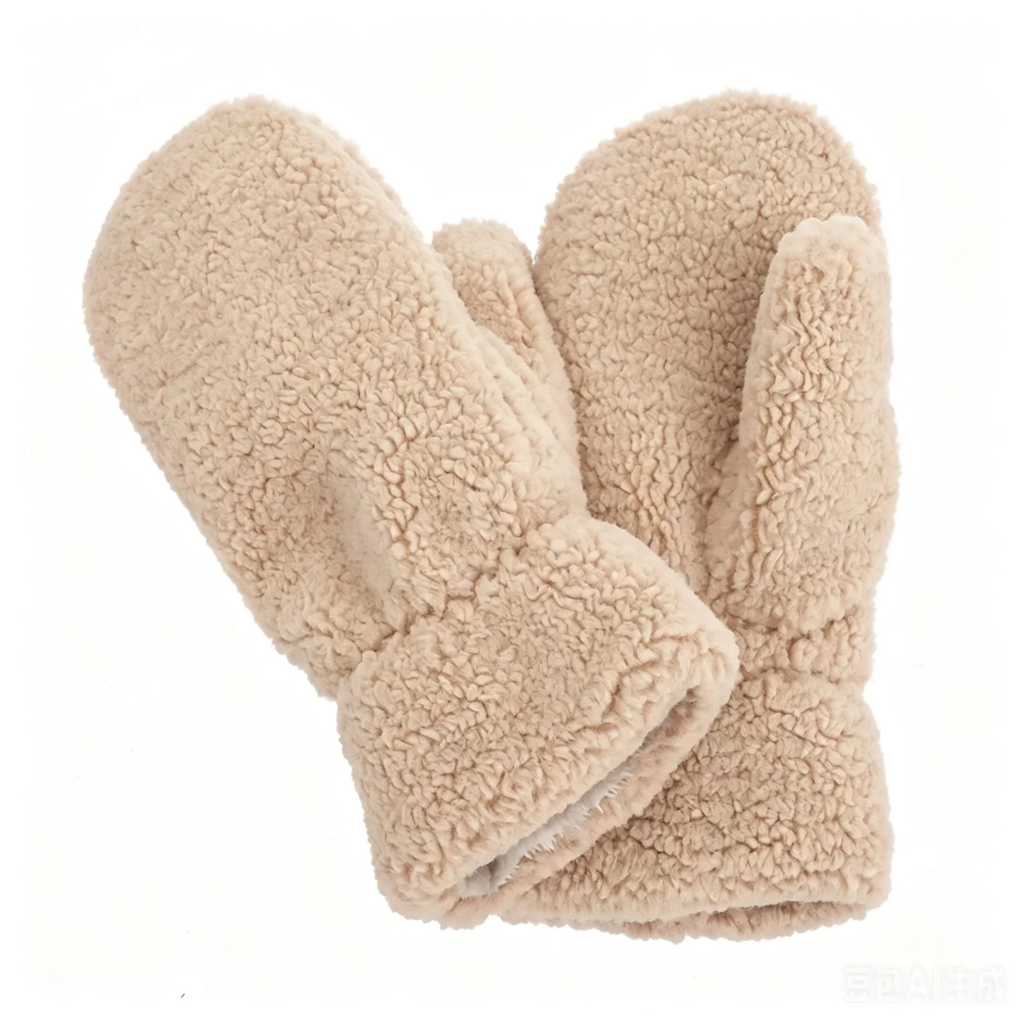 Fleece Mittens | Linen
