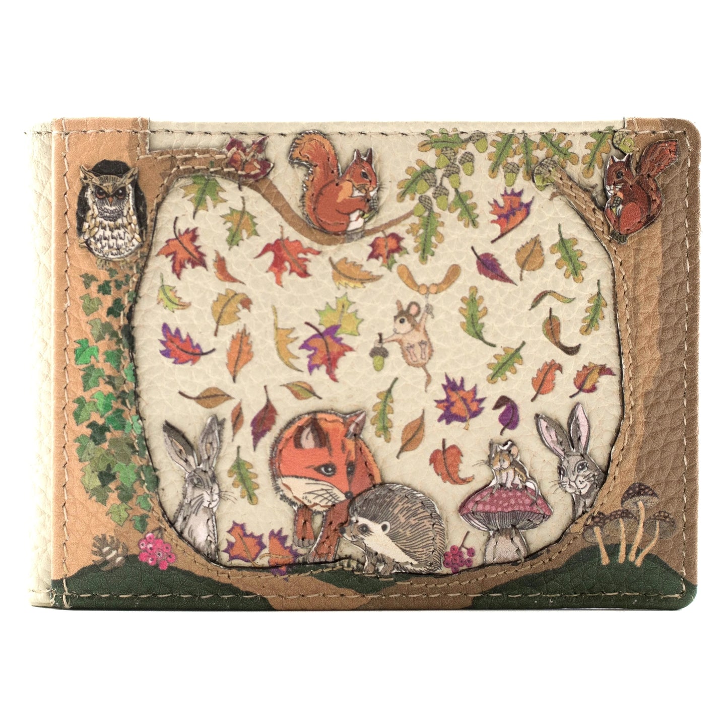 Foxglove Forest Card and ID Holder | Beige