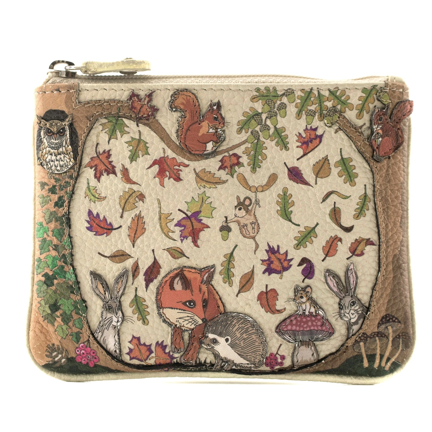 Foxglove Forest Coin Purse | Beige