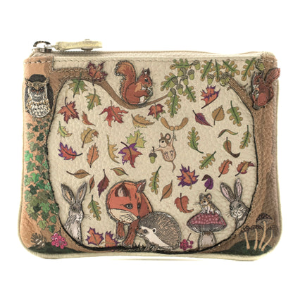 Foxglove Forest Coin Purse | Beige