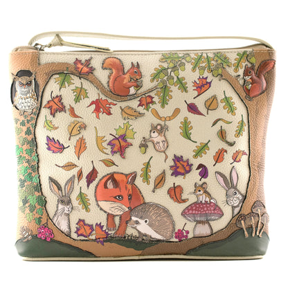 Foxglove Forest Cross Body Bag | Beige