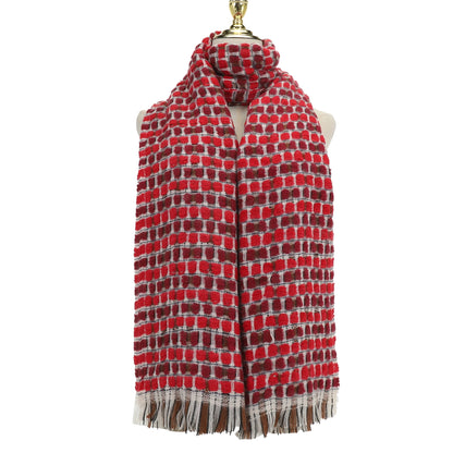 Patterned Scarf | Red