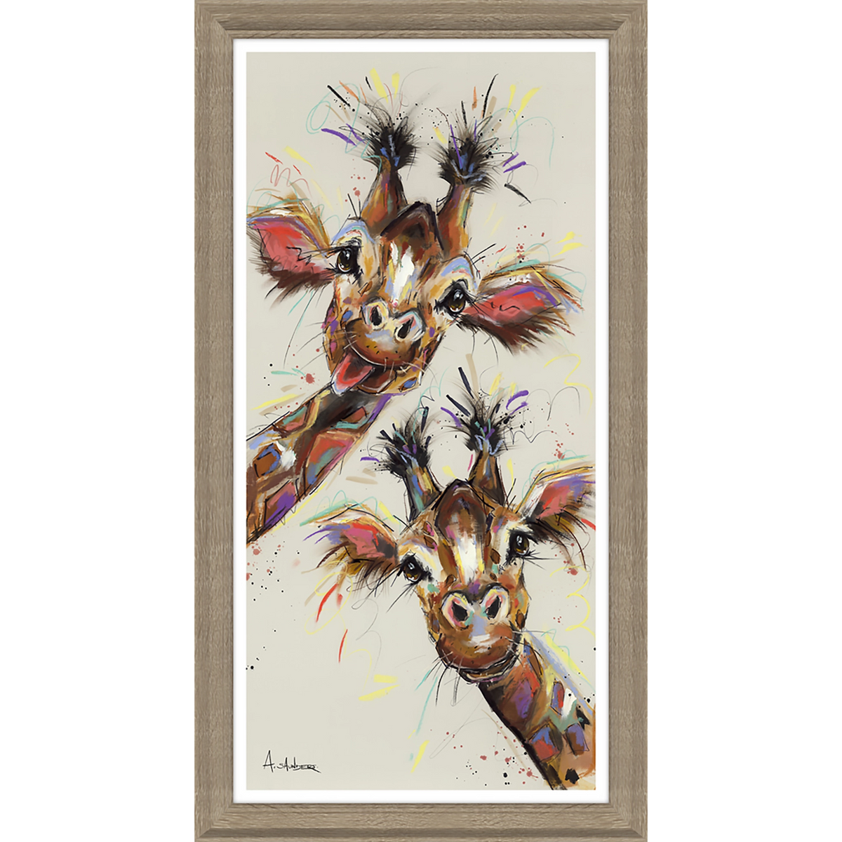 Gill And Gerry | Framed Print by Ashley Saunders