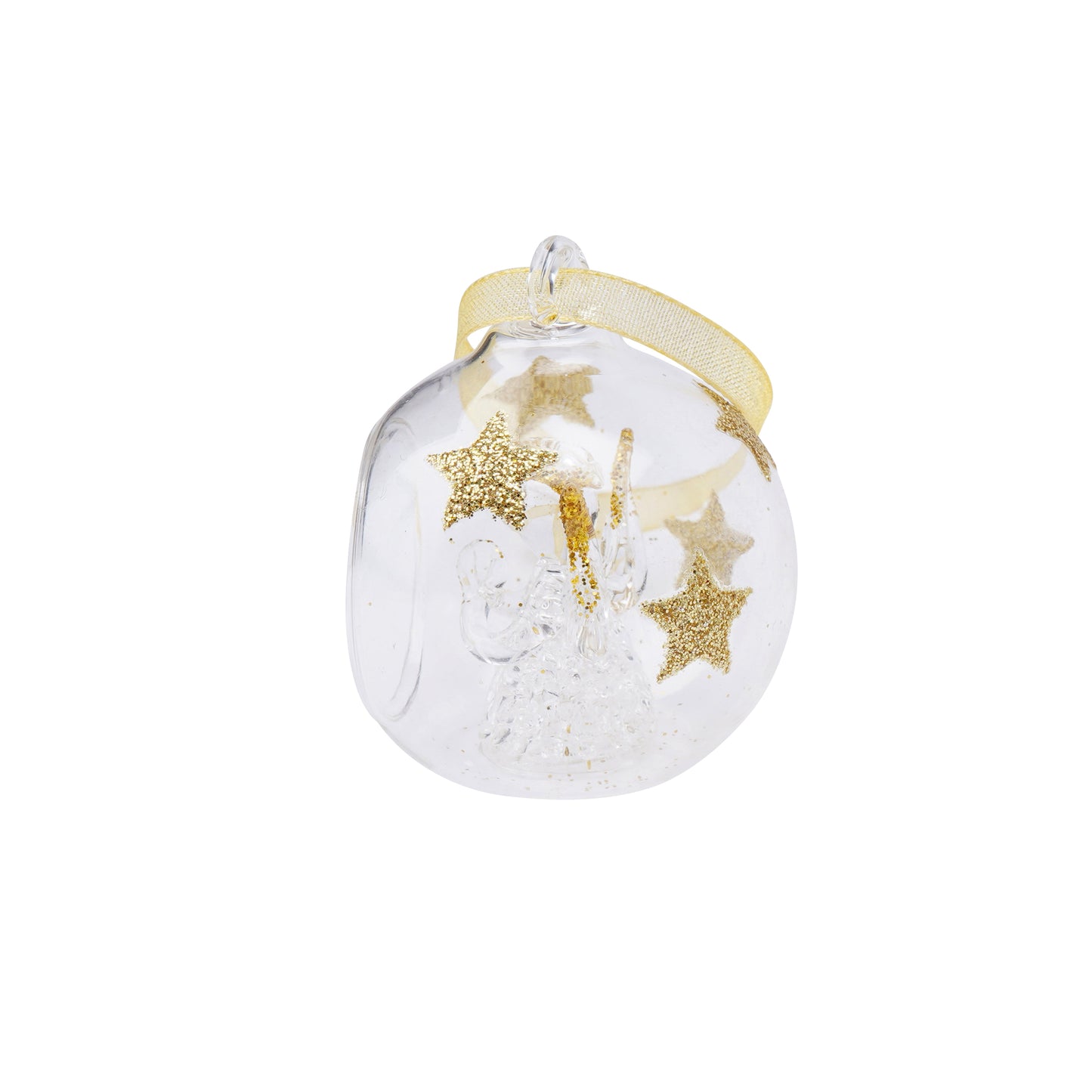 Gold Glass Angel | Hanging Bauble
