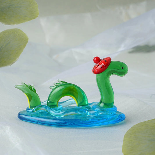 Glass Figurine Ornament | Loch Ness Monster