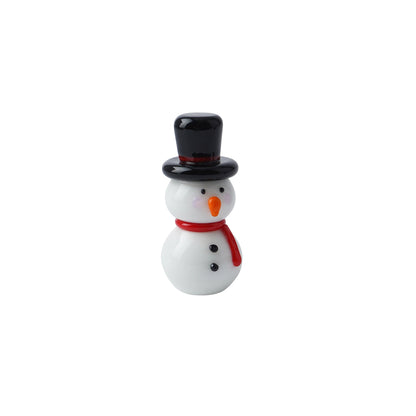 Christmas Glass Figurine Ornament | Snowman