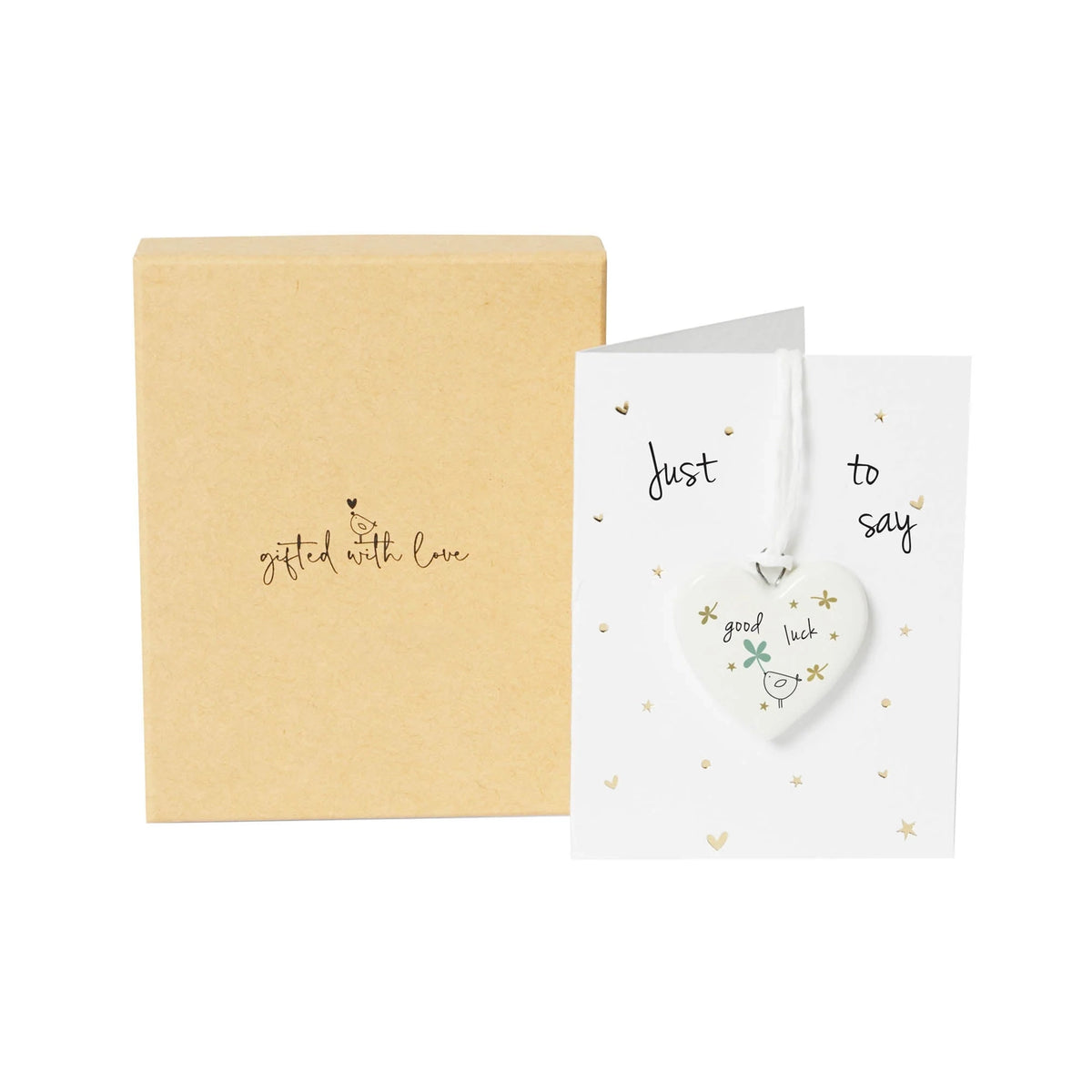 Porcelain Heart Decoration | Good Luck