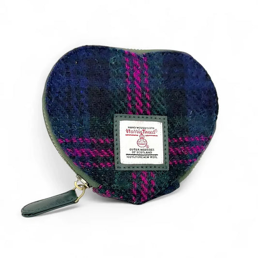 Harris Tweed Heart Purse | Baird Check