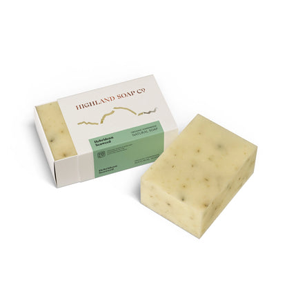 Highland Soap Co. Hebridean Seaweed scented soap bar in box packaging