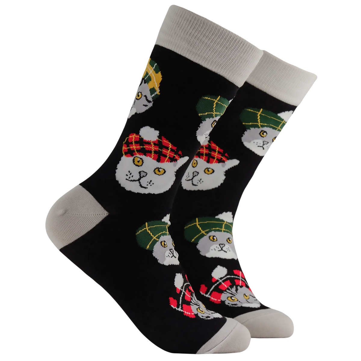 Highland Cats Socks | Black