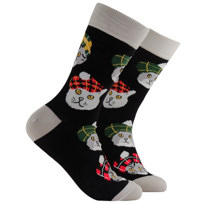Highland Cats Socks | Black
