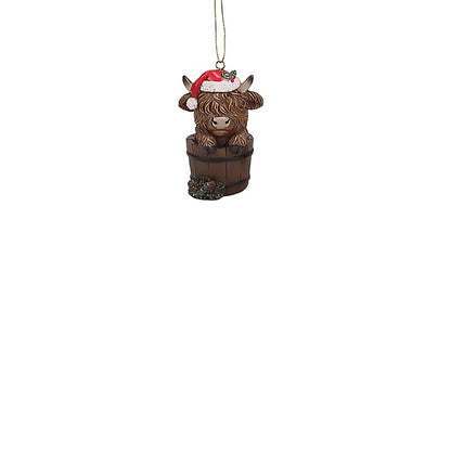 Christmas Tree Decorations | Highland Cows 3 Assorted