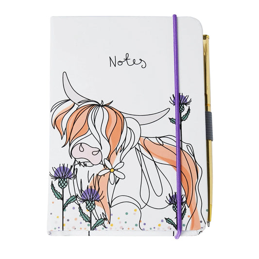 Notebook & Pen | Highland Cow