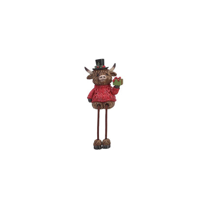 Christmas Decoration | Highland Cow Shelf Sitters