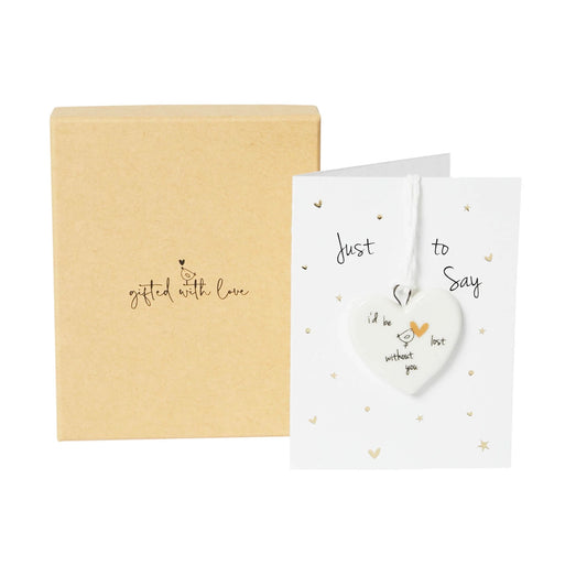Porcelain Heart Decoration | Lost Without You
