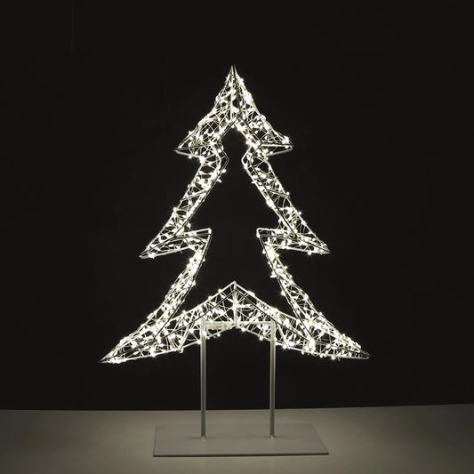 A warm white LED light up Christmas tree 