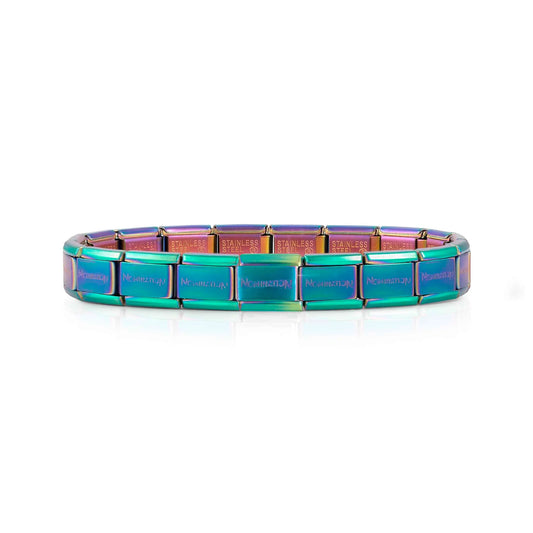A multi-colour iridescent Nomination Italy starter bracelet