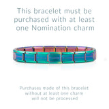 A multi-colour iridescent Nomination Italy starter bracelet with purchase notice