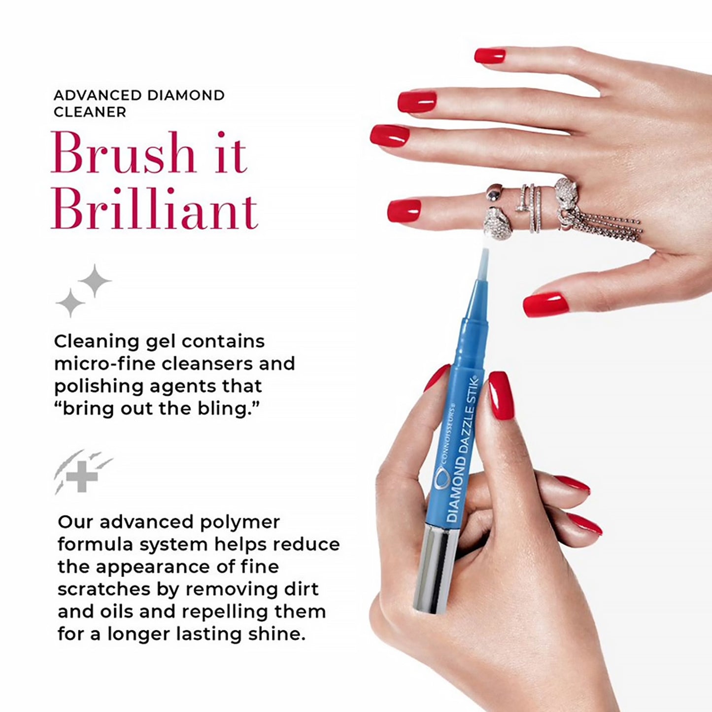 A diamond dazzle stik® jewellery cleaner details