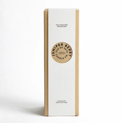 Juniper berry scented reed diffuser in box