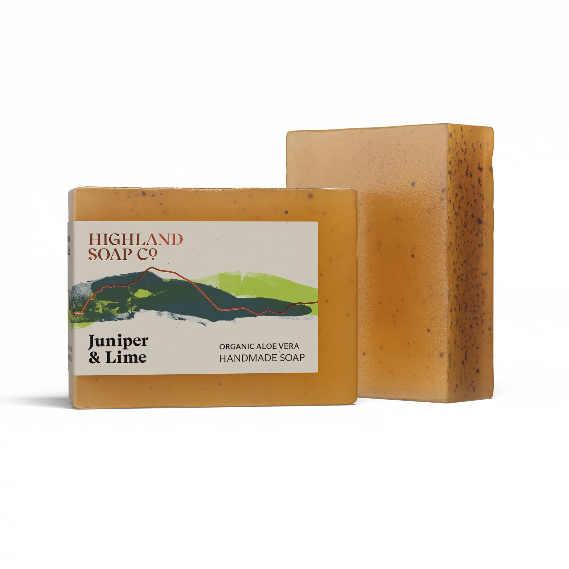 Highland Soap Co. bar of organic juniper and lime soap 