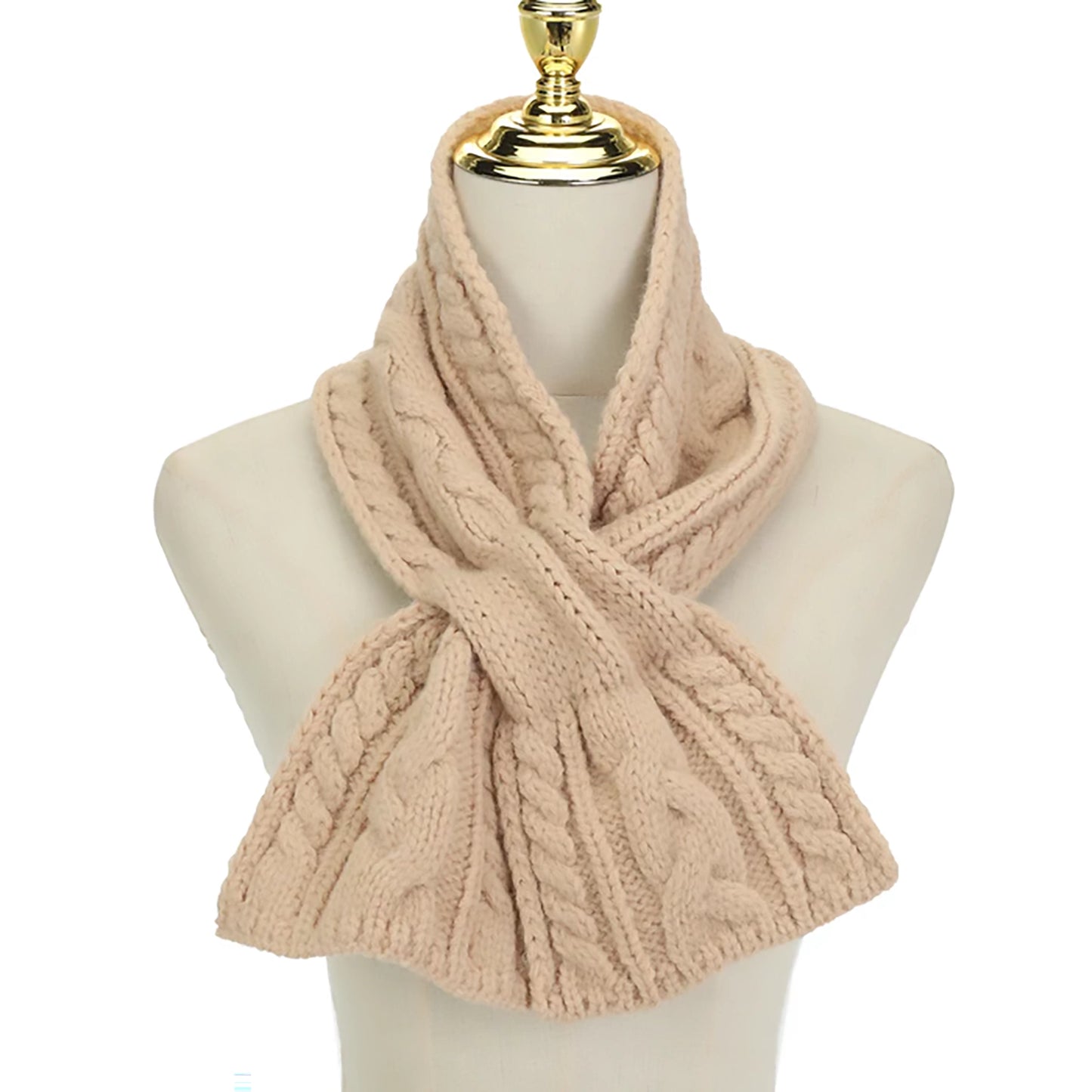Knitted Pull-Through Scarf | Candied Ginger