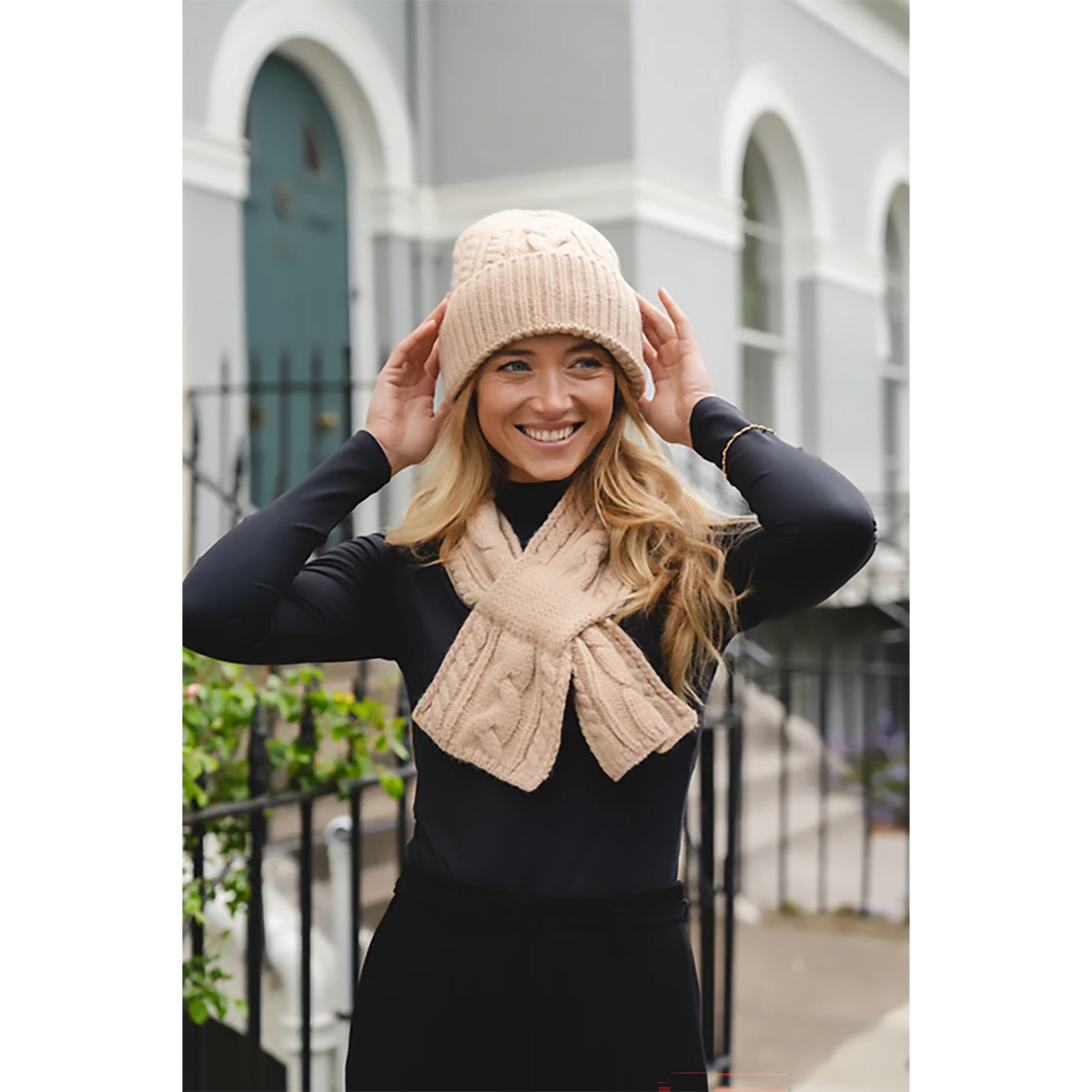 Knitted Pull-Through Scarf | Candied Ginger