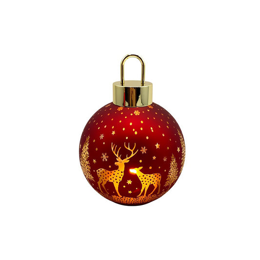 Christmas Large LED Bauble | Red Reindeer
