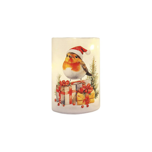 Christmas LED Glitter Column | Robin