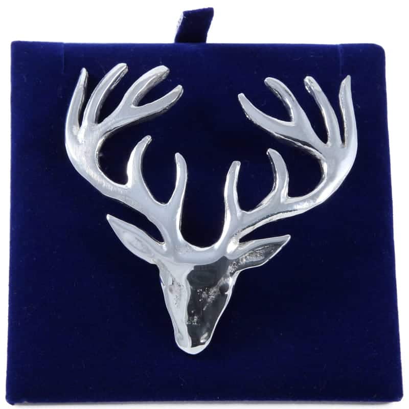 Large Stag | Plaid Brooch
