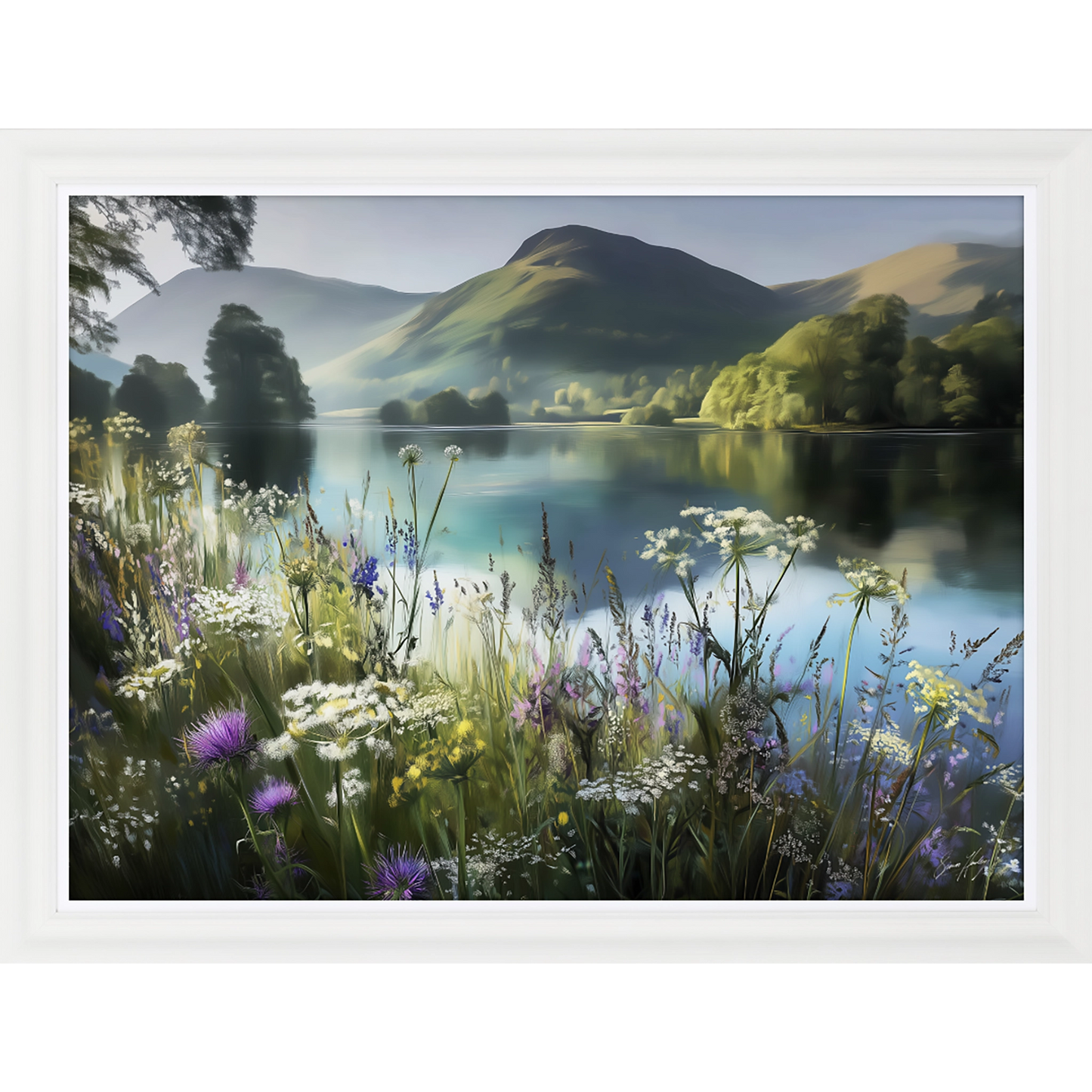 Lake Garden | Framed Wall Art by Simon Hartley
