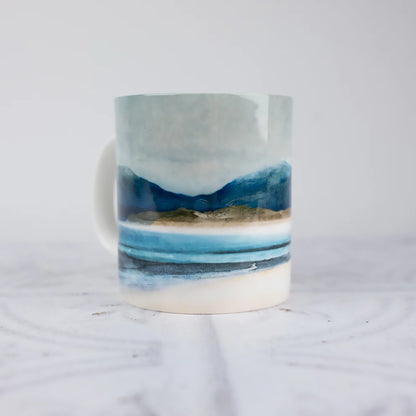 Bone China Mug Large | Winter Luskentyre Isle of Harris