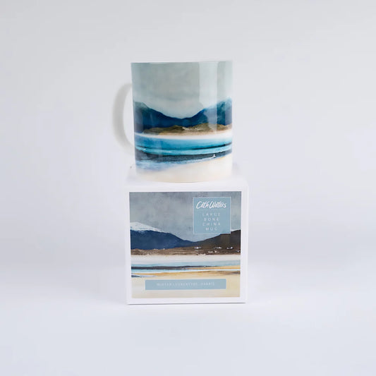 Bone China Mug Large | Winter Luskentyre Isle of Harris